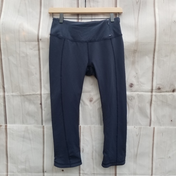 CALIA by Carrie Underwood Pants - Calia Essential Crossover Capri Leggings Navy SM
